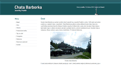 Desktop Screenshot of barborka-praded.cz
